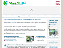 Tablet Screenshot of algenfrei.com